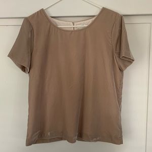 Blush Velvet J. Crew top Size XS fits like S